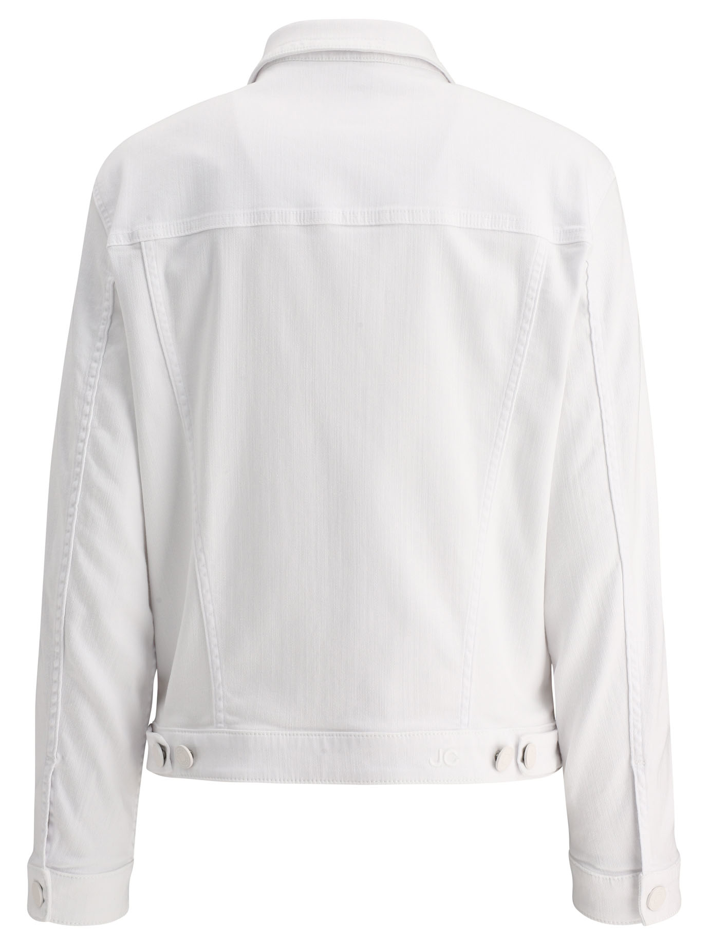 JACOB COHEN White Denim trucker jacket